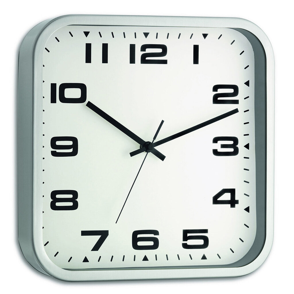 Analoginis sieninis laikrodis su metaliniu rėmeliu TFA 60.3013 kaina ir informacija | Laikrodžiai | pigu.lt