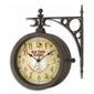 Sieninis laikrodis ir termometras NOSTALGIE OLD TOWN CLOCK® 60.3011 kaina ir informacija | Laikrodžiai | pigu.lt