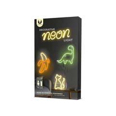 Neon LED Light BANANA white yellow Bat + USB FLNE10 Forever Light цена и информация | Настенные светильники | pigu.lt