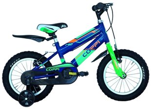 Детский велосипед 14" JUNIOR MAN ARGO/BLUE/GREEN 8001446125144 COPPI цена и информация | Велосипеды | pigu.lt