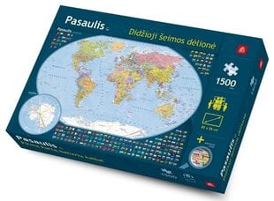 Didžioji šeimos dėlionė Pasaulis, 1500 d. kaina ir informacija | Dėlionės (puzzle) | pigu.lt