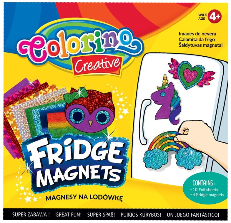 Lipdukai-magnetukai ant šaldytuvo Colorino Creative kaina ir informacija | Lavinamieji žaislai | pigu.lt