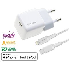 Зарядное устройство 4smarts VoltPlug Mini PD 30W с GaN USB-C на Lightning / MFI / 1.5 м цена и информация | Зарядные устройства для телефонов | pigu.lt