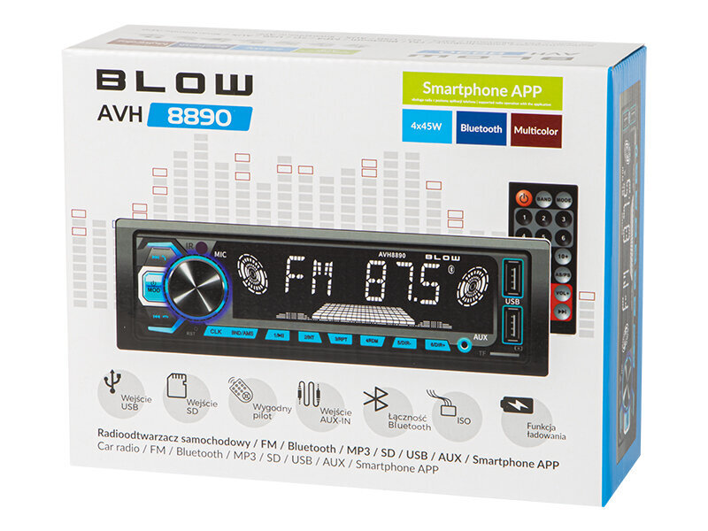 Blow AVH-8890 MP3 цена и информация | Automagnetolos, multimedija | pigu.lt