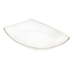 Квадратная позолоченная тарелка Mariapaula Moderna 33см цена и информация | Посуда, тарелки, обеденные сервизы | pigu.lt