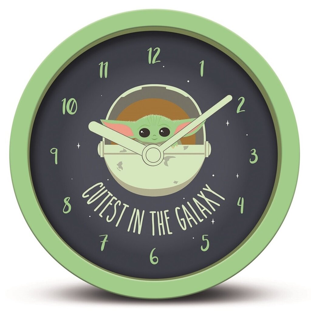 Star Wars: The Mandalorian The Child (Baby Yoda) Cutest In The Galaxy Desk Clock, 12,5cm kaina ir informacija | Žaidėjų atributika | pigu.lt