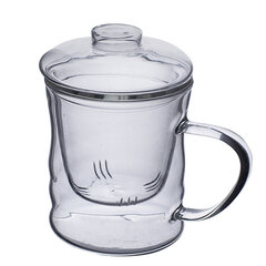 Andrea puodelis su stikliniu filtru, 350ML kaina ir informacija | Taurės, puodeliai, ąsočiai | pigu.lt