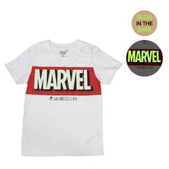 Marškinėliai trumpomis rankovėmis Marvel, balti kaina ir informacija | Marškinėliai berniukams | pigu.lt