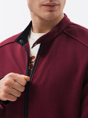 Переходная куртка мужчины Ombre C453 бордовый цена и информация | Мужские куртки | pigu.lt