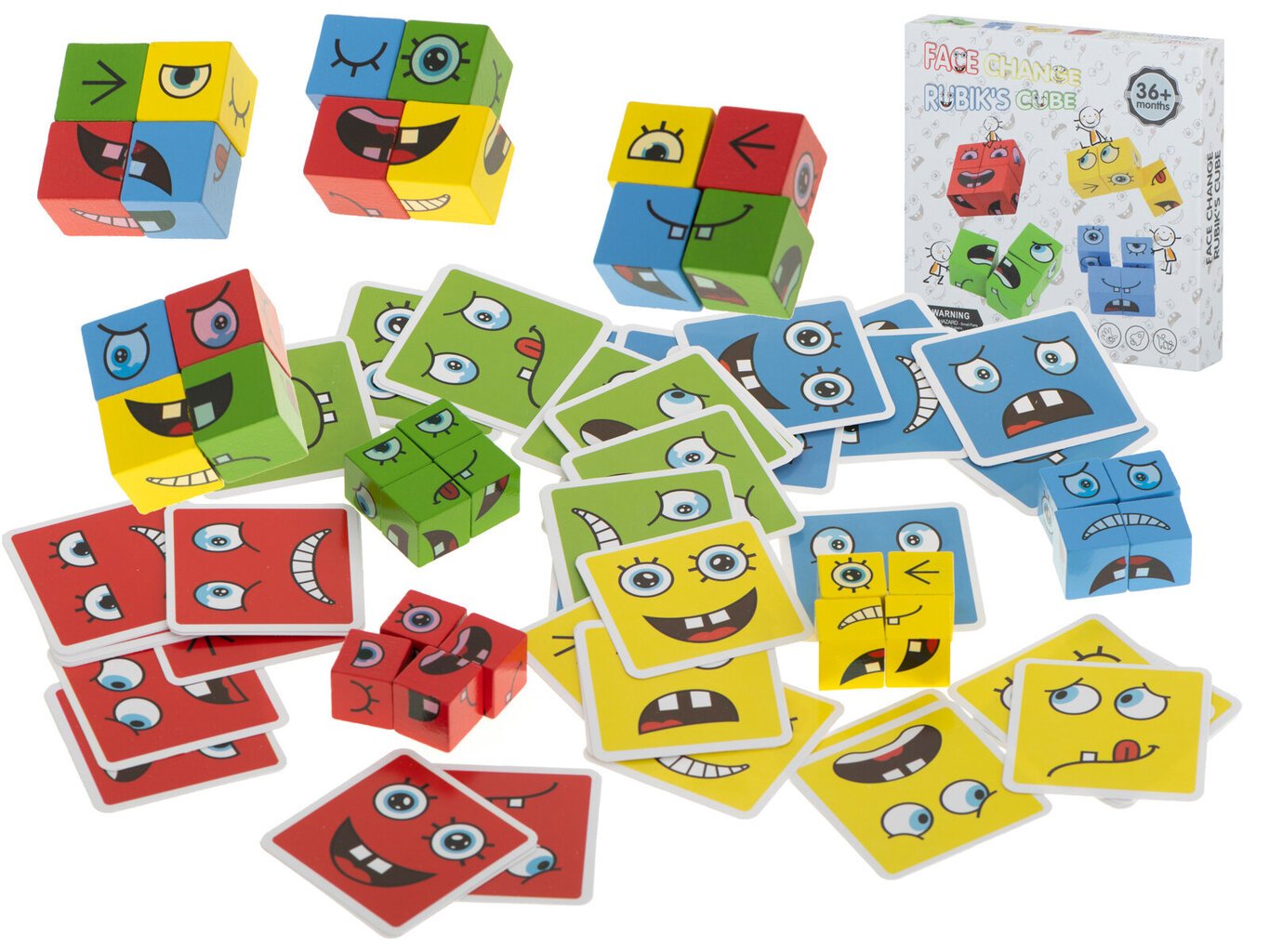 Loginis žaidimas vaikams Face Change kaina ir informacija | Lavinamieji žaislai | pigu.lt