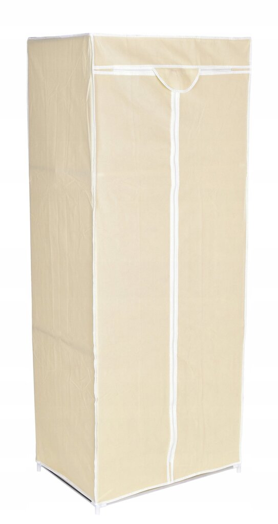 Tekstilinė spinta su lentyna Fela - smėlio spalvos kaina ir informacija | Spintos | pigu.lt