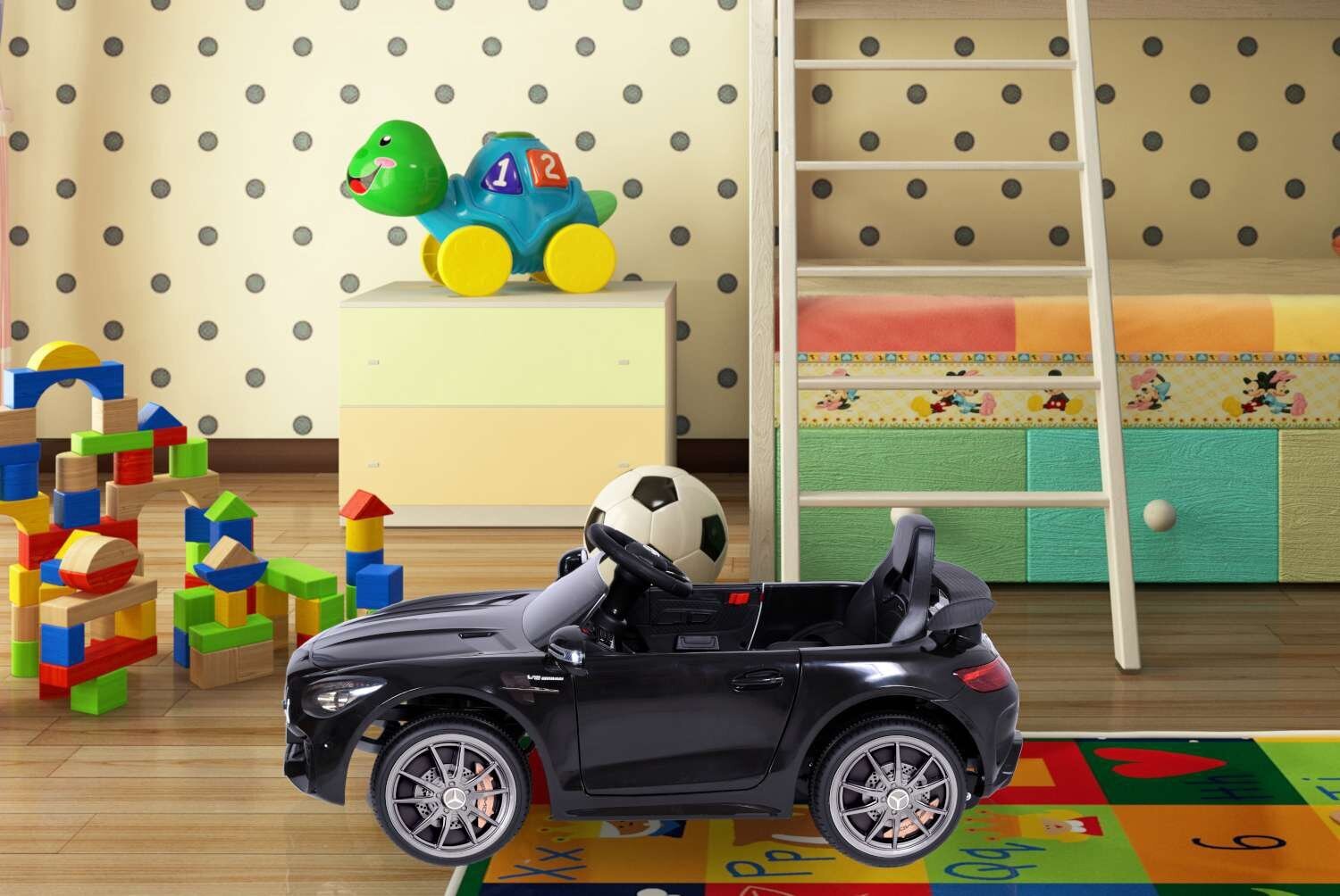 Elektrinis automobilis juodas kaina ir informacija | Elektromobiliai vaikams | pigu.lt