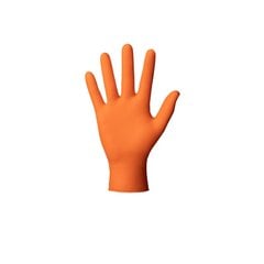 Одноразовые перчатки PowerGrip orange L цена и информация | Pirštinės darbui sode M/25cm | pigu.lt