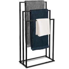 TIRE 3-ступенчатый черный полотенцесушитель цена и информация | Аксессуары для ванной комнаты | pigu.lt