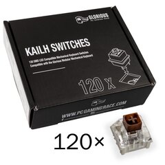 Коричневые переключатели Glorious PC Gaming Race Kailh Box | Tactile & Silent, 120 шт. цена и информация | Клавиатуры | pigu.lt