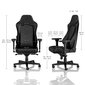 Darbo kėdė Noblechairs Hero, juoda kaina ir informacija | Biuro kėdės | pigu.lt