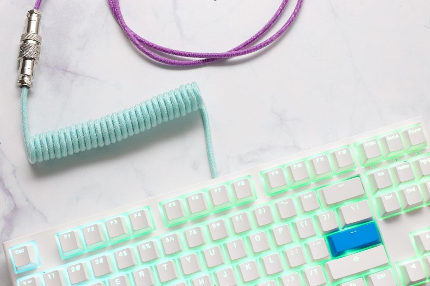 Ducky Frozen Llama Premicord Custom USB Cable | 1.8m kaina ir informacija | Laidai telefonams | pigu.lt