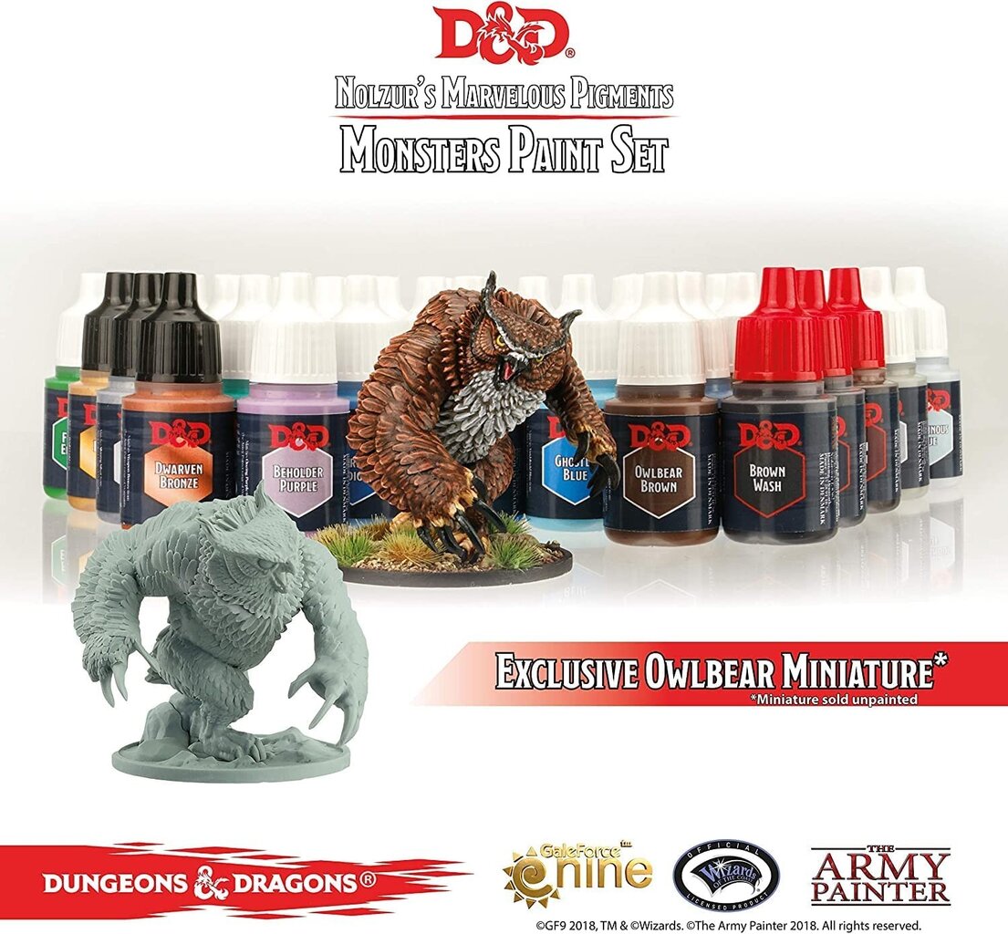 Stalo žaidimas D&D Nolzur's Marvelous Pigments - Monsters Paint Set kaina ir informacija | Stalo žaidimai, galvosūkiai | pigu.lt