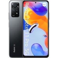 Xiaomi Redmi Note 11 Pro 5G 6/128GB Dual SIM Graphite Gray MZB0AUCEU цена и информация | Мобильные телефоны | pigu.lt