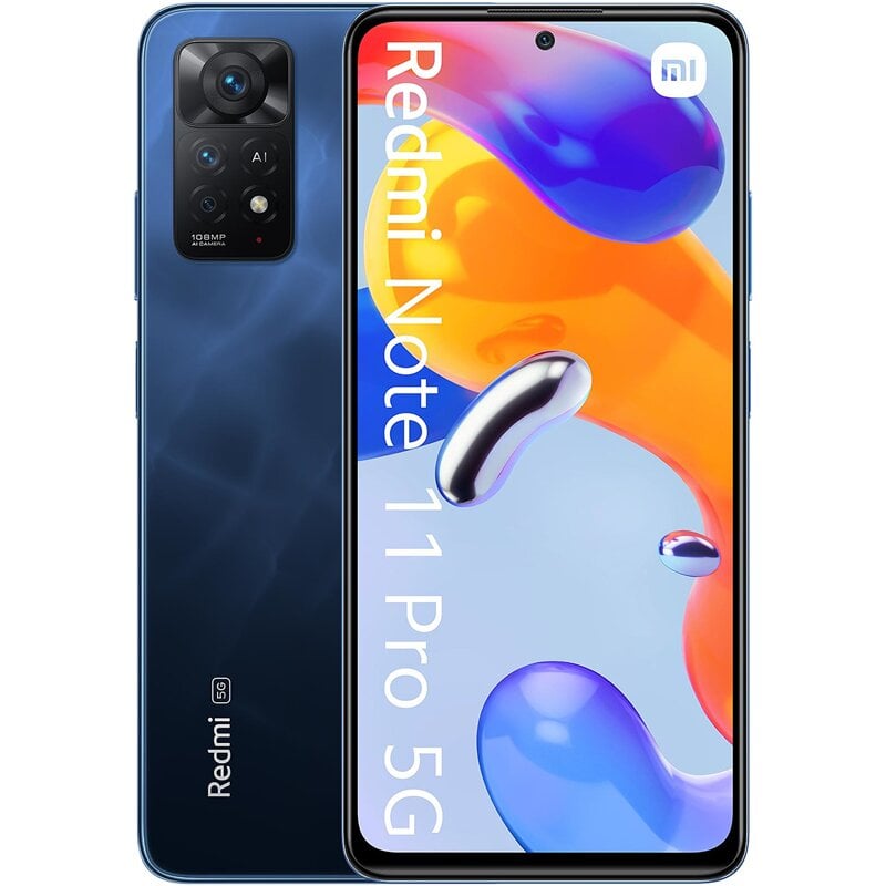 Telefonas Xiaomi Redmi Note 11 Pro 5G 6/128GB Atlantic Blue kaina | pigu.lt