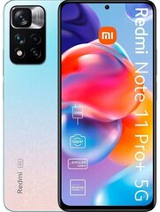 Xiaomi Redmi Note 11 Pro+ 5G Dual SIM 6/128GB,MZB0A9JEU Star Blue. kaina ir informacija | Mobilieji telefonai | pigu.lt