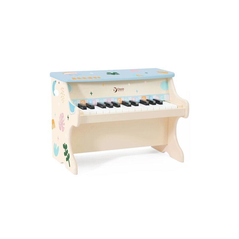 Vaikiškas medinis muzikinis fortepijonas kaina ir informacija | Lavinamieji žaislai | pigu.lt