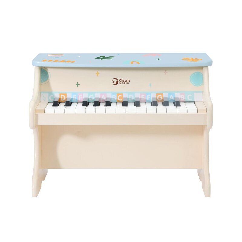 Vaikiškas medinis muzikinis fortepijonas kaina ir informacija | Lavinamieji žaislai | pigu.lt