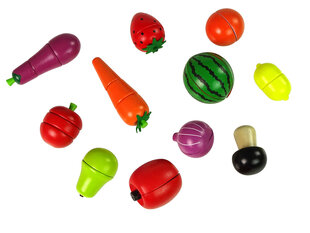 Medinių vaisių ir daržovių magnetinis rinkinys kaina ir informacija | Žaislai mergaitėms | pigu.lt