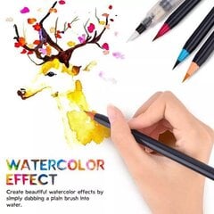 Akvarelinių rašiklių rinkinys, 20 spalvų, piešimui. K00943 kaina ir informacija | Piešimo, tapybos, lipdymo reikmenys | pigu.lt