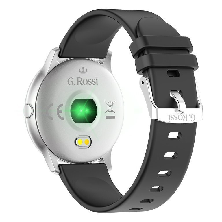 G. Rossi SW010 Silver/Black kaina ir informacija | Išmanieji laikrodžiai (smartwatch) | pigu.lt