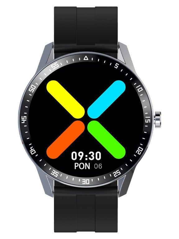 G. Rossi SW018 Silver/Black kaina ir informacija | Išmanieji laikrodžiai (smartwatch) | pigu.lt