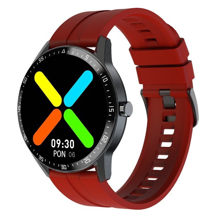 G. Rossi SW018 Black/Red цена и информация | Išmanieji laikrodžiai (smartwatch) | pigu.lt