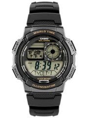 мужские часы casio ae-1000w 1av (zd073a) - мировое время + коробка цена и информация | Мужские часы | pigu.lt