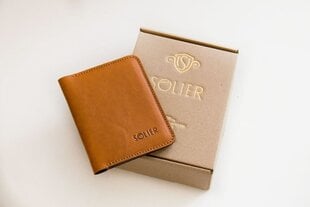 Elegantiška odinė piniginė SOLIER SW08 - Ruda 19381 kaina ir informacija | Vyriškos piniginės, kortelių dėklai | pigu.lt