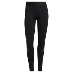 Sportinės tamprės moterims Adidas Floral GFX, juodos цена и информация | Спортивная одежда для женщин | pigu.lt