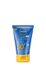 Kelioninis kremas nuo saulės vaikams SPF 50+ Sun Kids, 50 ml цена и информация | Кремы от загара | pigu.lt