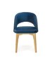 Kėdė Halmar Marino Monolith 77, mėlyna kaina ir informacija | Virtuvės ir valgomojo kėdės | pigu.lt