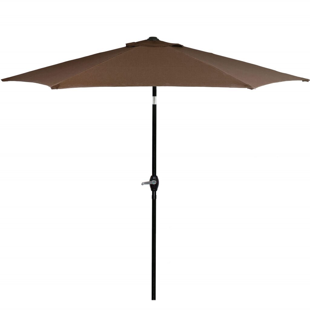Lauko skėtis Springos GU0023, 250 cm, rudas kaina ir informacija | Skėčiai, markizės, stovai | pigu.lt