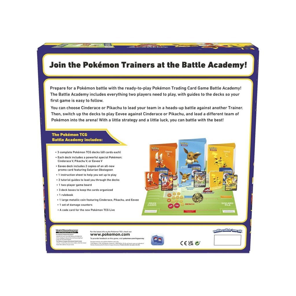 Stalo žaidimas Battle Academy Pokemon, EN kaina ir informacija | Stalo žaidimai, galvosūkiai | pigu.lt