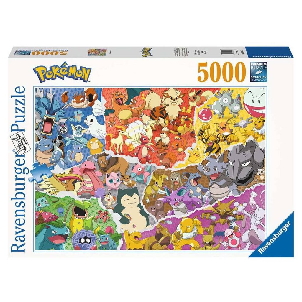 Dėlionė Pokemon Ravensburger, 5000d цена и информация | Dėlionės (puzzle) | pigu.lt