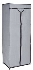 Текстильный шкаф с полкой Фела - серый цена и информация | Шкафы | pigu.lt