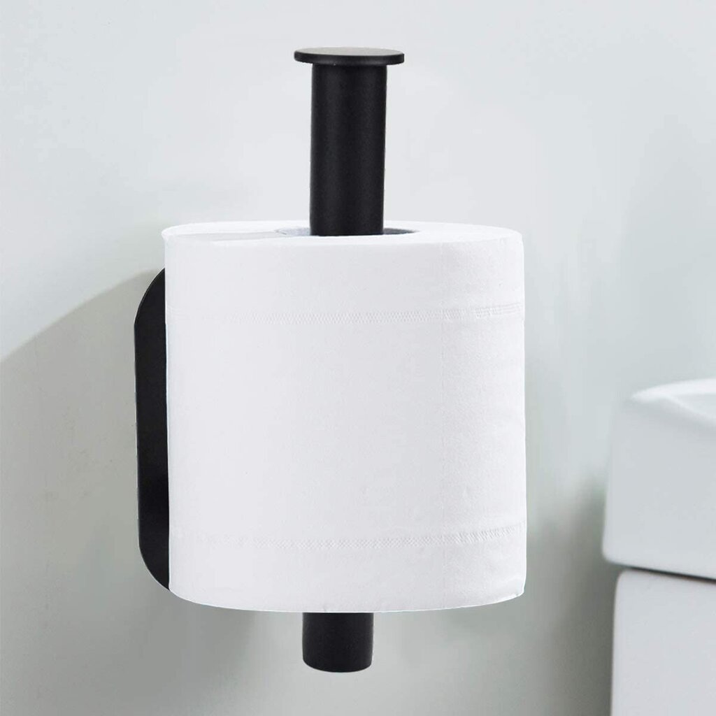 Tualetinio popieriaus laikiklis DERES juodas цена и информация | Vonios kambario aksesuarai | pigu.lt