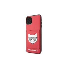 Karl Lagerfeld чехол для iPhone 11 Pro Max KLHCN65CSKCRE hard чехол красный Choupette Head цена и информация | Чехлы для телефонов | pigu.lt