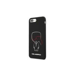 Karl Lagerfeld чехол for iPhone 7 Plus / 8 Plus KLHCI8LSLKCBK hard чехол black Silicone Karl Iconic цена и информация | Чехлы для телефонов | pigu.lt