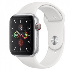 Apple Watch Series 5 44 мм GPS + Cellular, Stainless Steel Silver (подержанный, состояние A) цена и информация | Смарт-часы (smartwatch) | pigu.lt