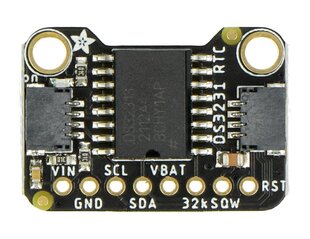RTC DS3231 I2C realaus laiko laikrodžio modulis - STEMMA QT/Qwiic - Adafruit 5188 kaina ir informacija | Atviro kodo elektronika | pigu.lt