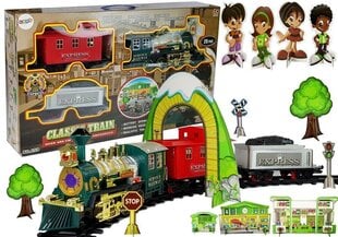 Žaislinis klasikinis traukinys su bėgiais, 480 cm kaina ir informacija | Žaislai berniukams | pigu.lt