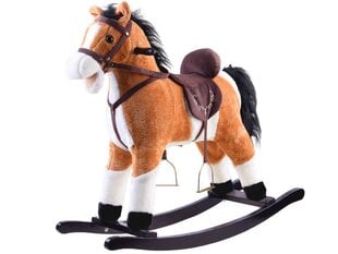 Большая лошадка-качалка, светло-коричневая цена и информация | Игрушки для малышей | pigu.lt