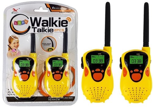 Vaikiškos racijos Walkie Talkie, geltonos kaina ir informacija | Žaislai berniukams | pigu.lt