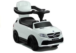 Paspiriamas Mercedes Ride-on automobilis su rankena, baltas kaina ir informacija | Žaislai kūdikiams | pigu.lt